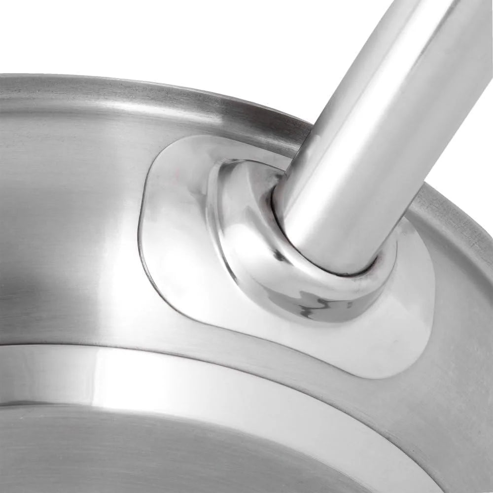 12” Stainless Steel Tri-Ply Frying Pan with Helper Handle B448467