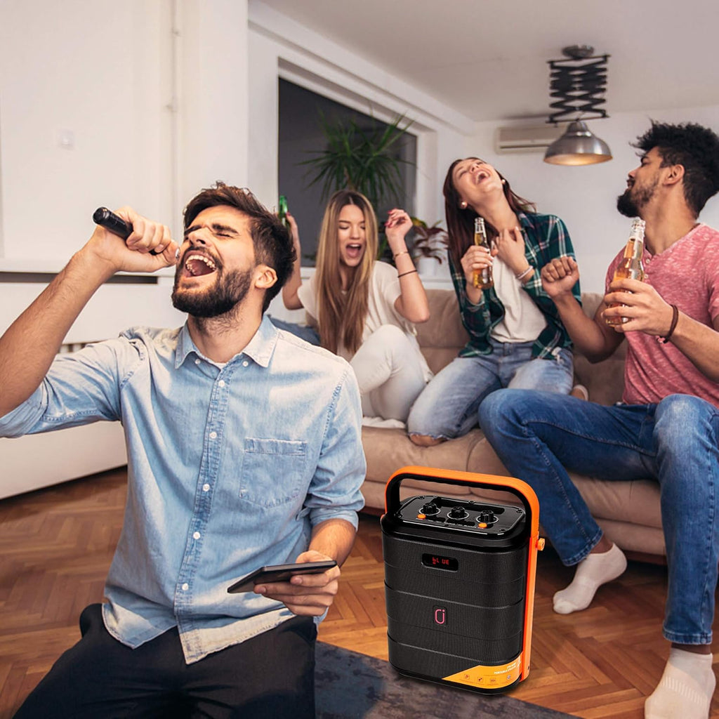 Rechargeable Portable Bluetooth Karaoke Machine with Microphone R2223