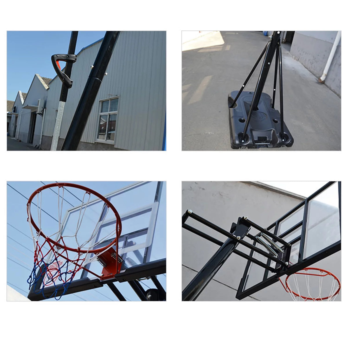 54 in. Portable Height Adjustable Basketball Hoop System I588