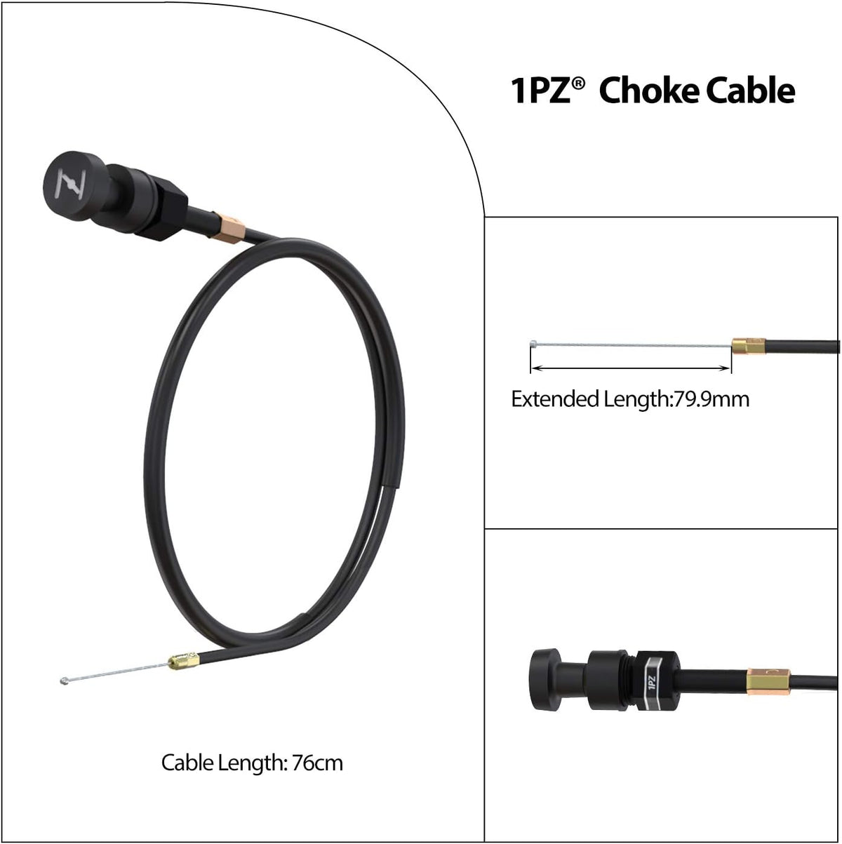 Carburetor Air Filter Fuel Filter & Throttle Choke Cable Pack of 2 G869