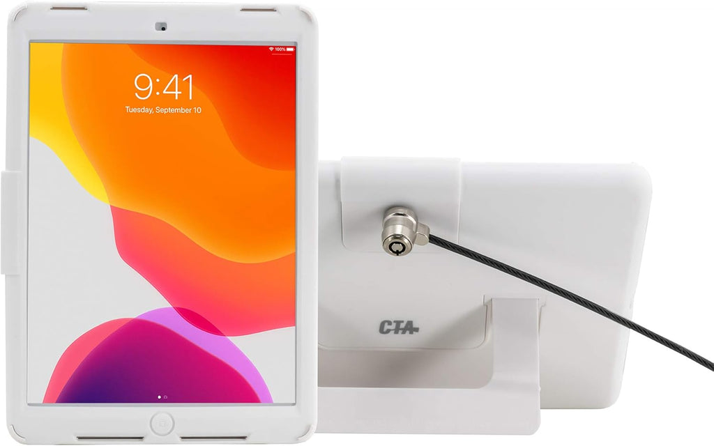 Impact-Resistant Silicone Kickstand Case with Anti-Theft Cable for iPad 10.2" R977
