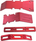 Red Anodized Aluminum Front and Rear Skid Plate C85701