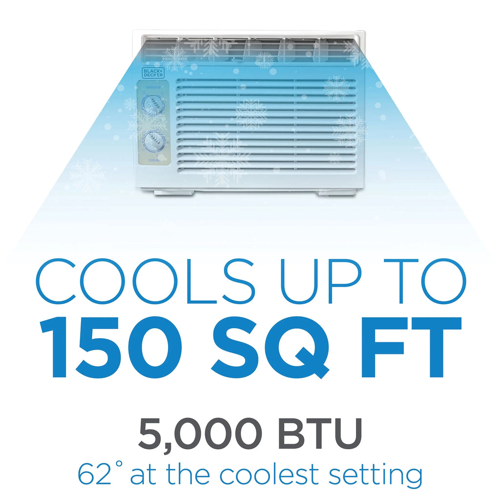 5000 BTU White Window Air Conditioner O282694