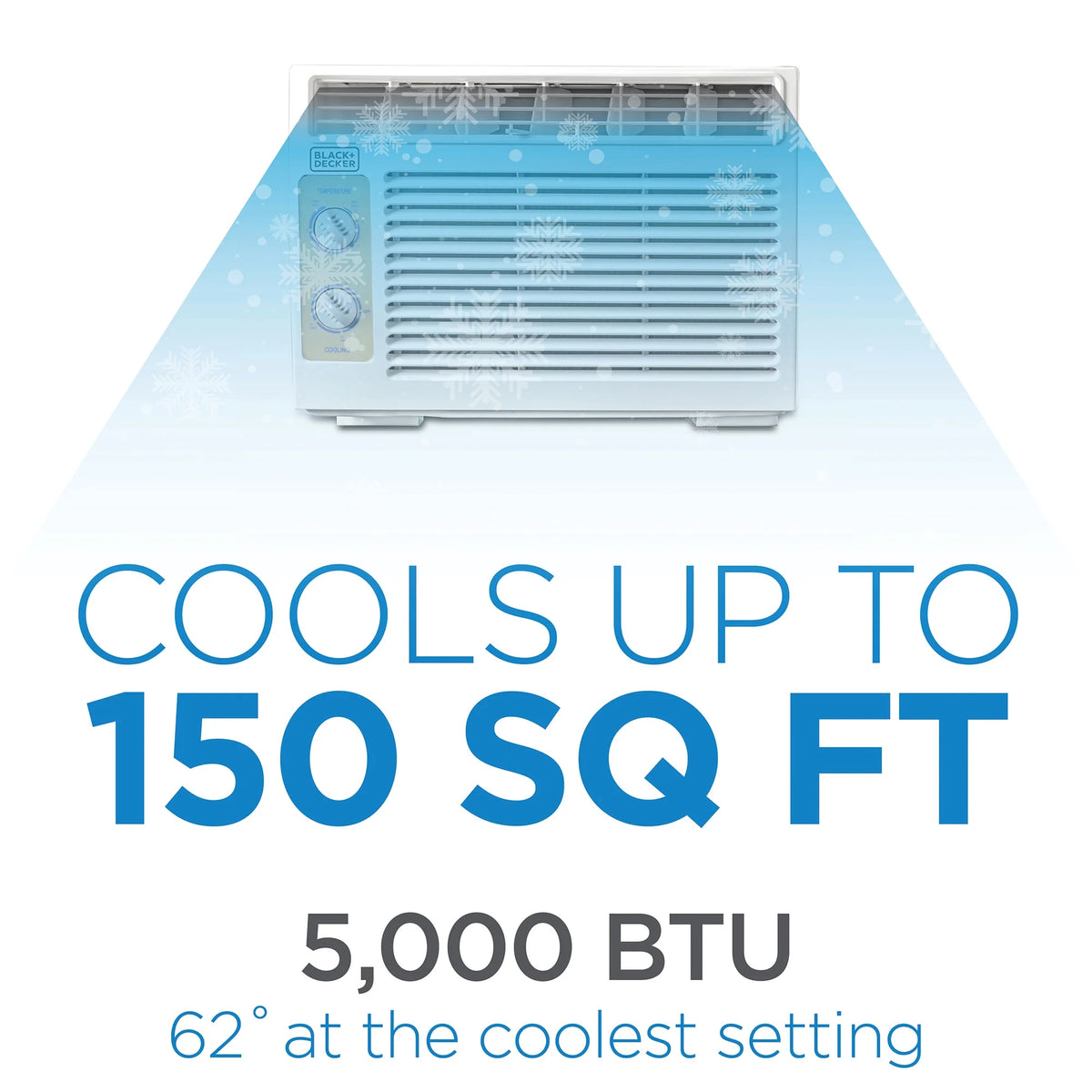 5000 BTU White Window Air Conditioner O282694