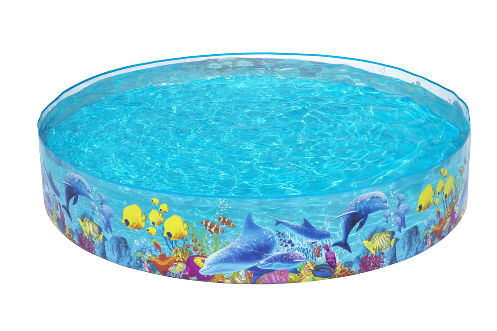 8' x 8' Multicolor Round Kiddie Pool B597