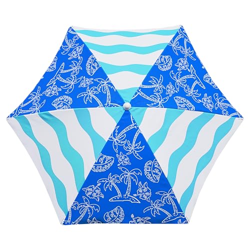 5ft Beach Umbrella for Sand and Water Table F488