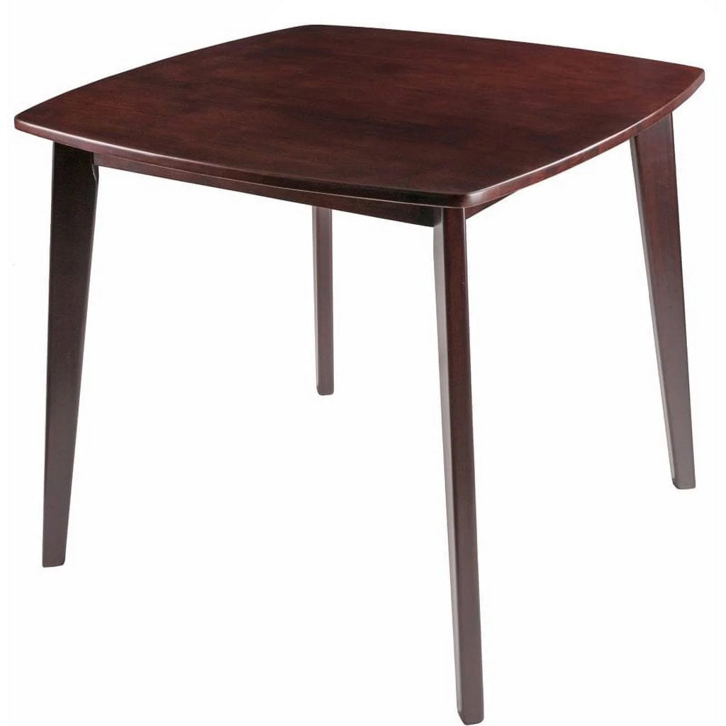 34" Square Solid Wood Dining Table in Walnut B840