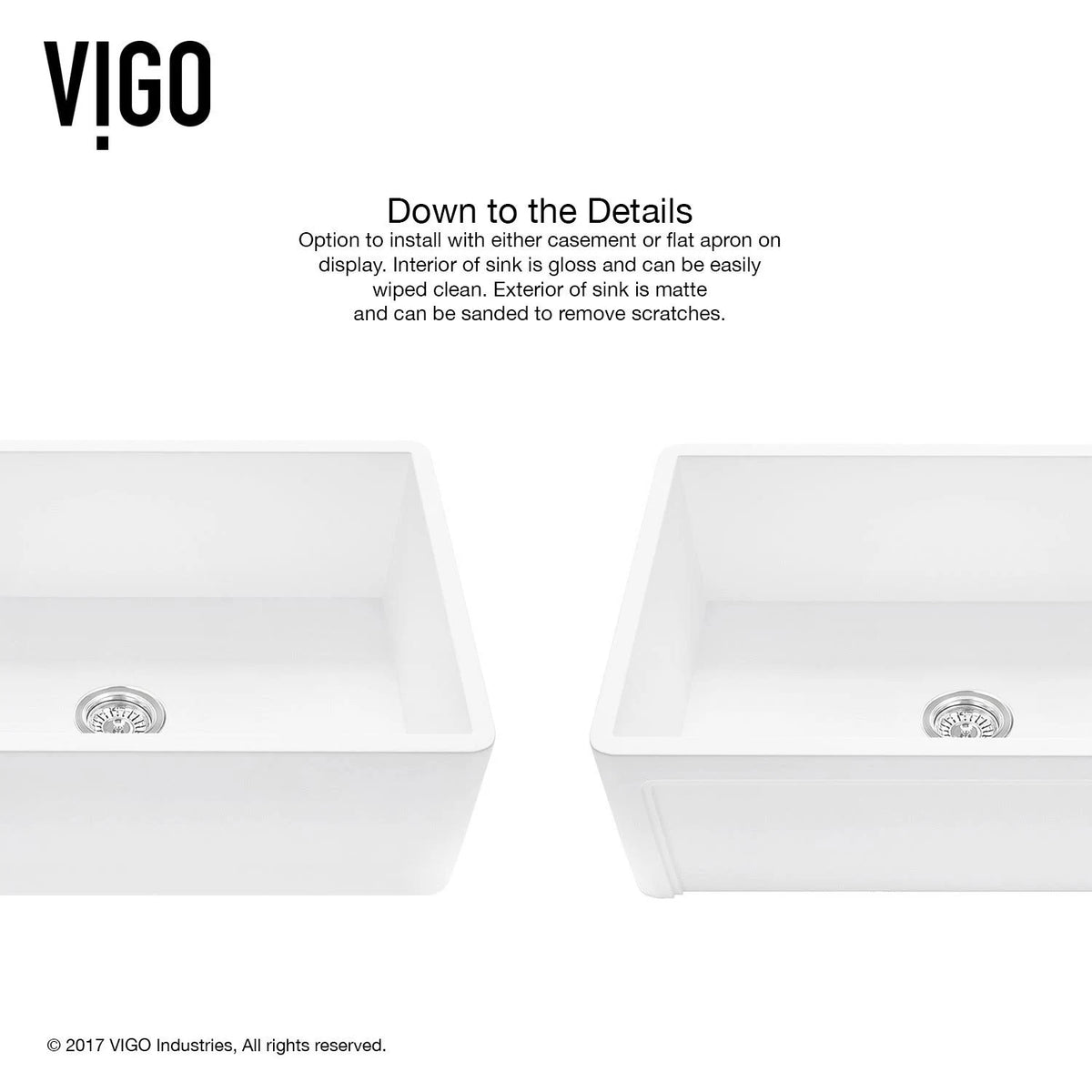 30 in. Matte Stone Farmhouse Kitchen Sink Set with Faucet in Stainless Steel Y396167