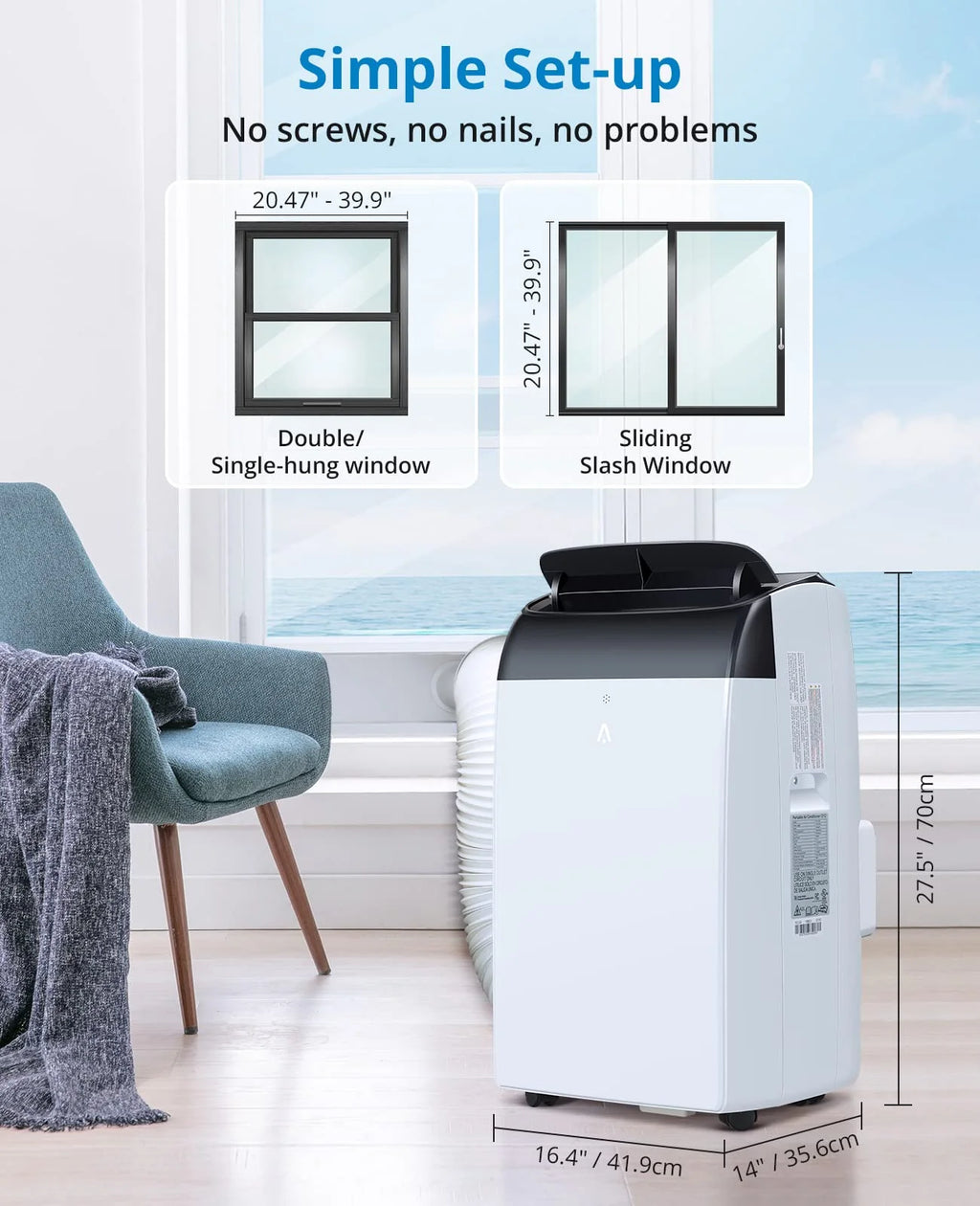 10000 BTU Portable Air Conditioner 3-in-1 with Remote Control C416566