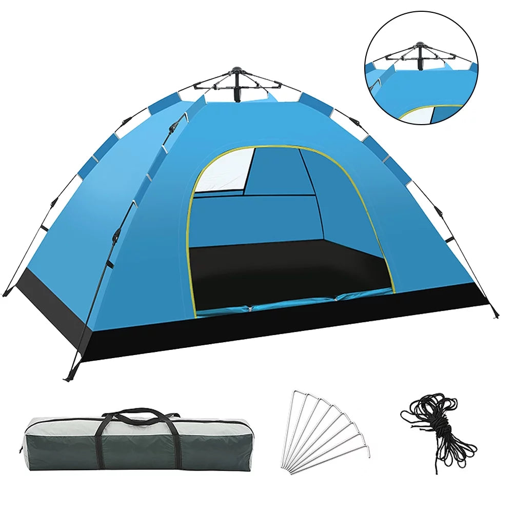 3 Person Waterproof Windproof Pop Up Camping Tent P1451