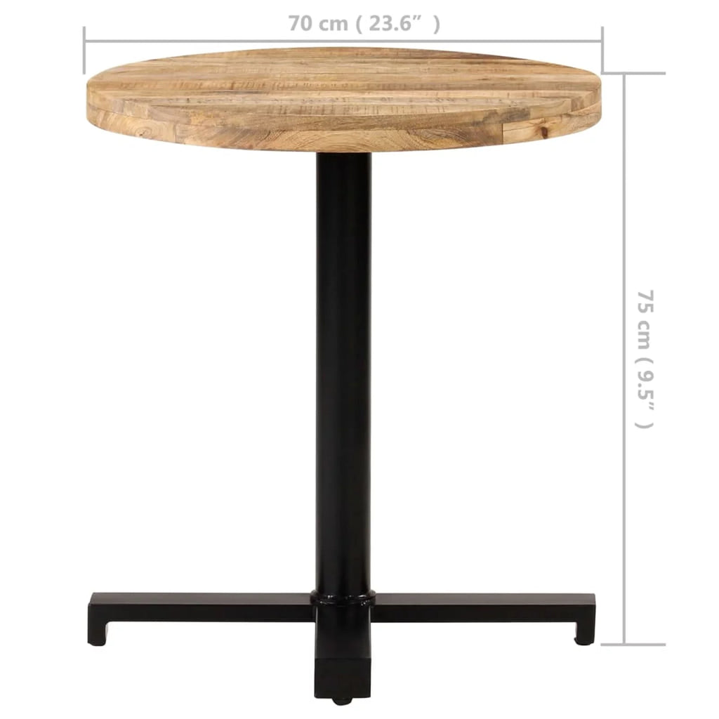 Round Mango Wood Bistro Table R455