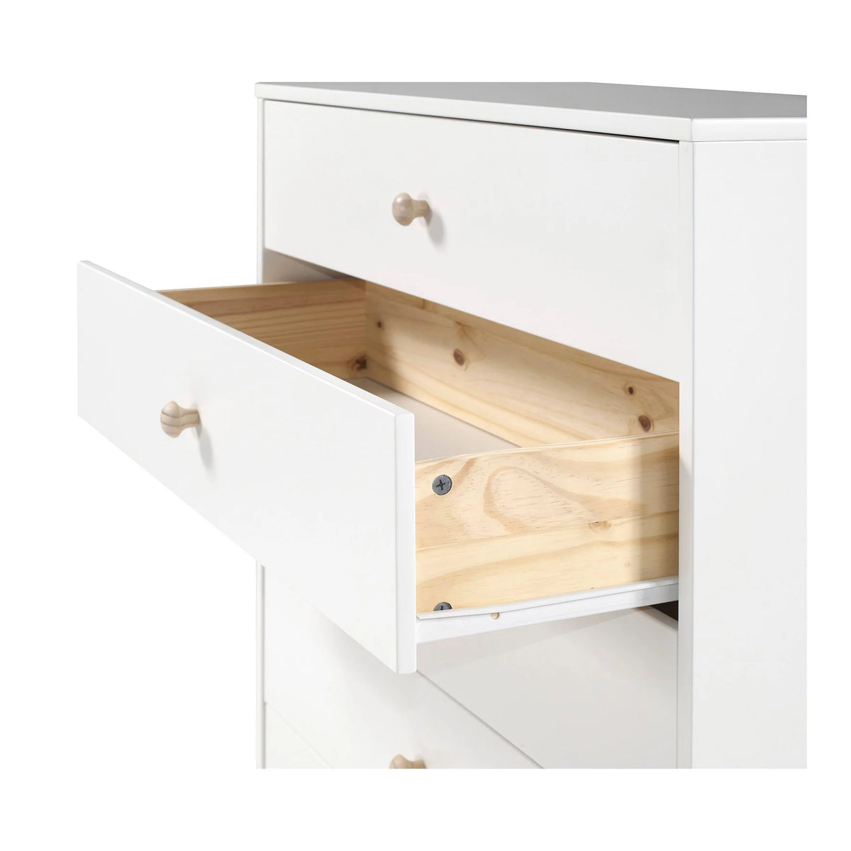 White 5-Drawer Chest A544