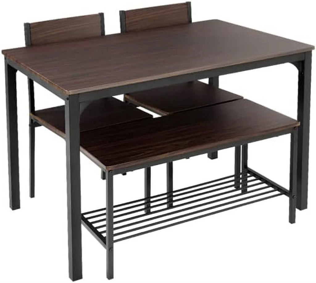 4 Person Dining Table Set with 2 Chairs and 1 Bench G5572