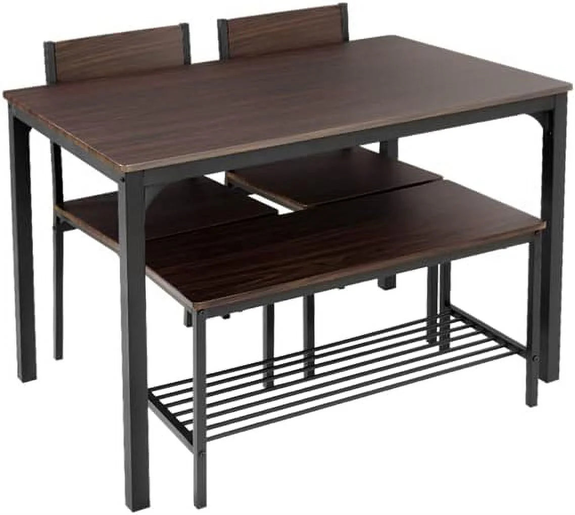 4 Person Dining Table Set with 2 Chairs and 1 Bench G5572