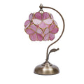 Stained Glass Table Lamp with Petal Lampshade R62275