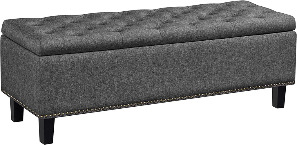 Dark Gray 50-inch Storage Ottoman E34864
