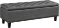 Dark Gray 50-inch Storage Ottoman E34864