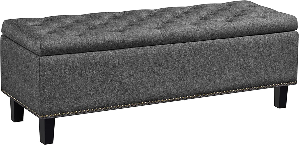 Dark Gray 50-inch Storage Ottoman E34864