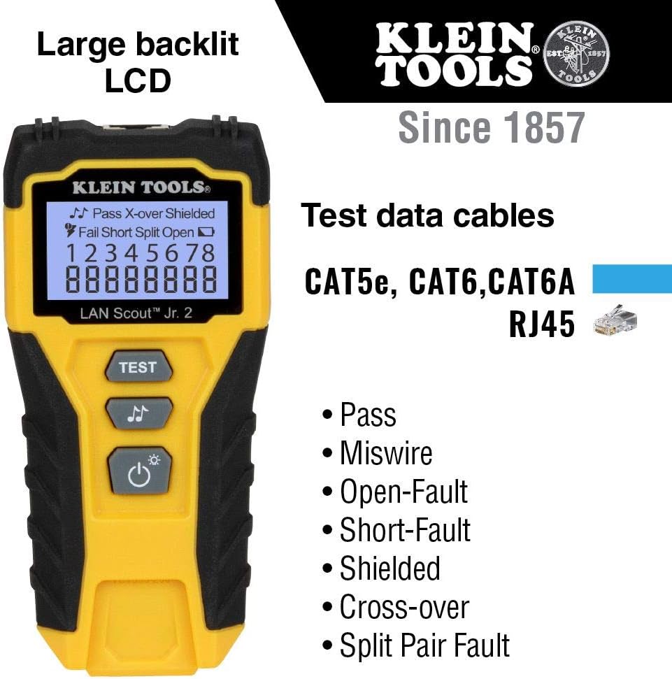 Cable Tester with RJ45 Connections D847967