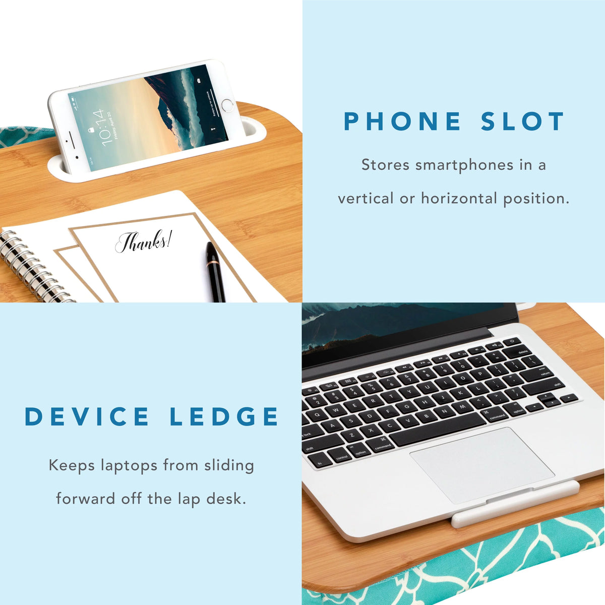 Lap Desk with Phone Slot O189