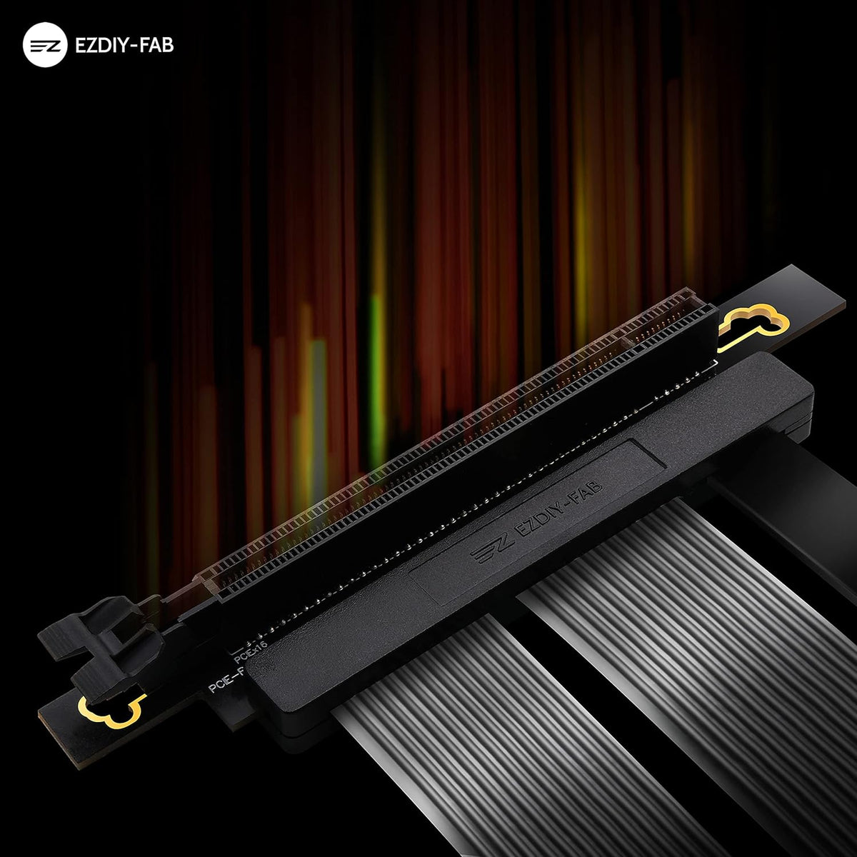 PCIE 4.0 16x Riser Cable GPU Extension Card Right Angle Connector A8636