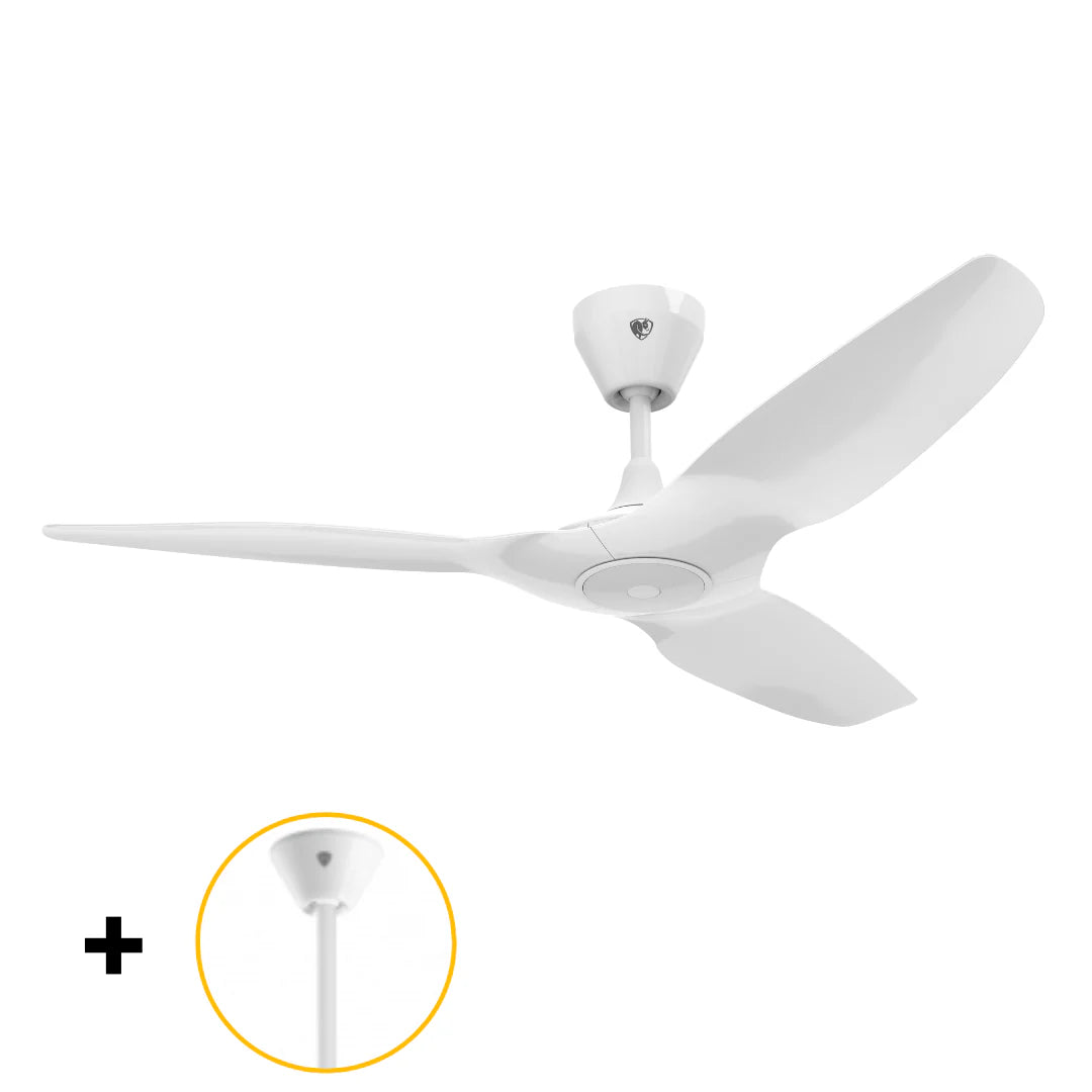 White 52 Ceiling Fan with Downrod T418745