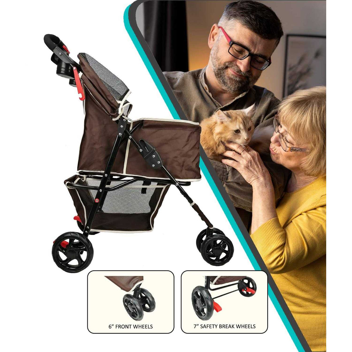 Single Jogger Pet Stroller M4414