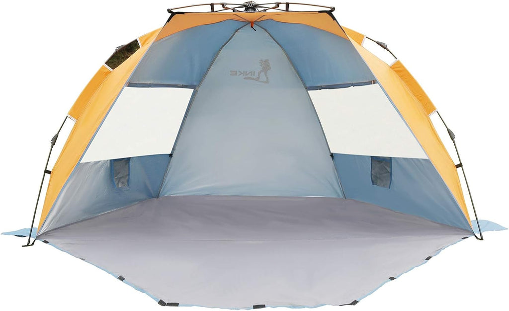 4 Person Easy Setup Beach Tent Sun Shelter with Carry Bag H3240