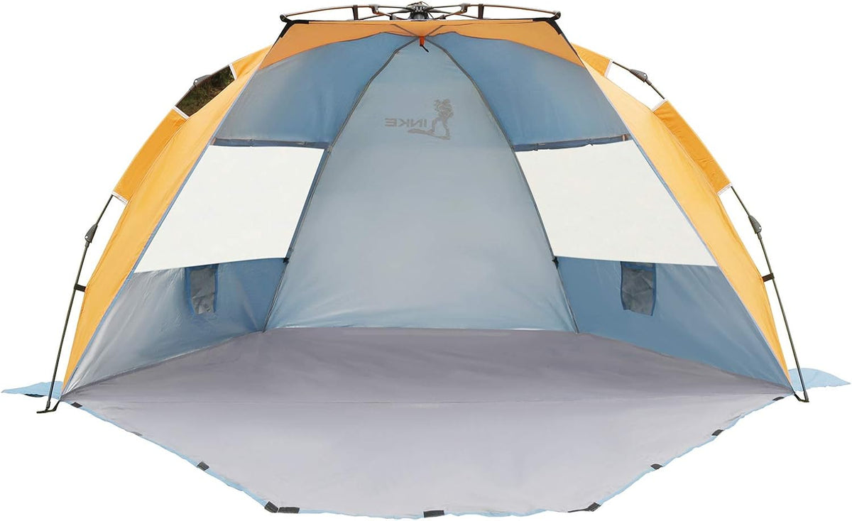 4 Person Easy Setup Beach Tent Sun Shelter with Carry Bag H3240