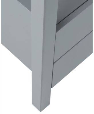 Grey Acacia Wood Square Accent Table O19737