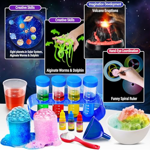 Science Kits for Kids, Erupting Volcano, Chemistry Set, Space Project Q844
