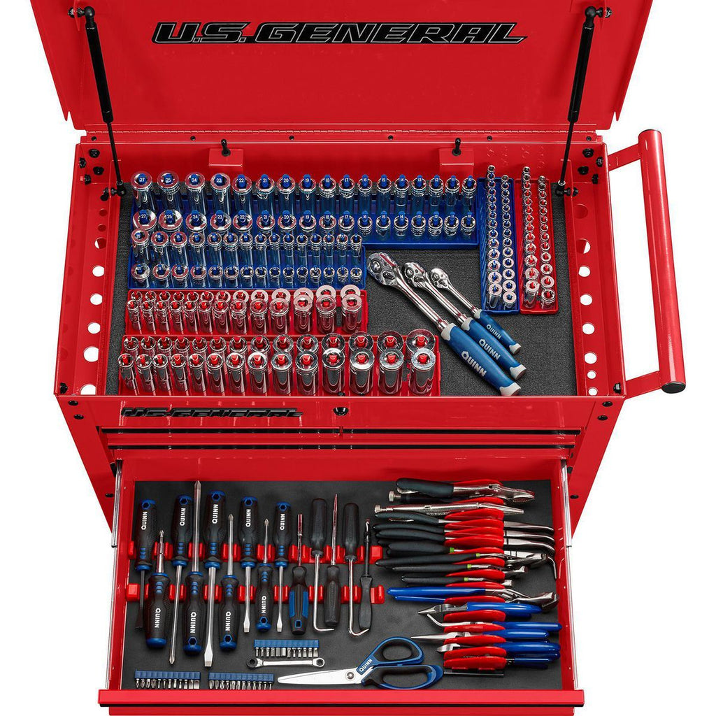 30 in. 4-Drawer Tech Cart, Red B40132