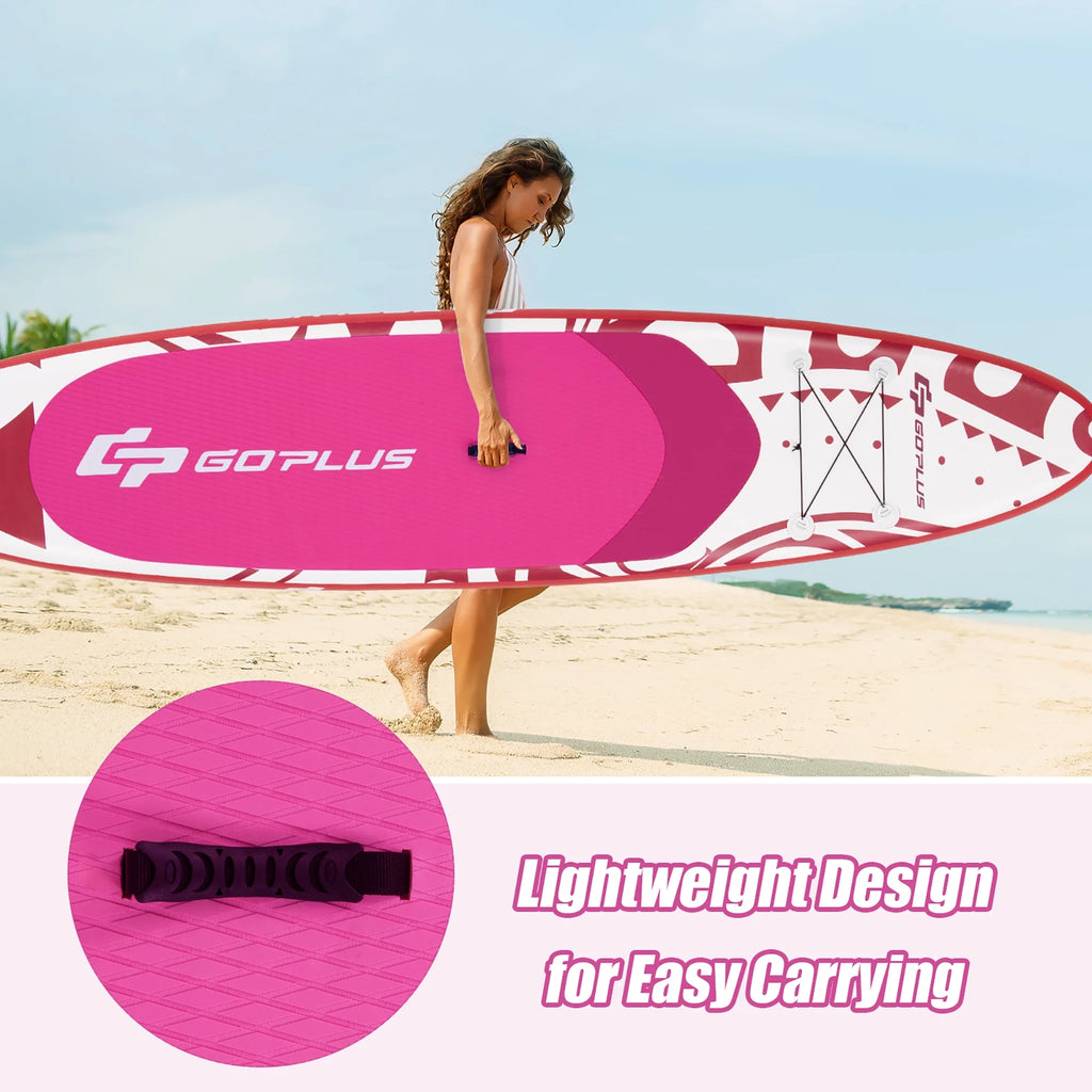 10.5' Inflatable Stand Up Paddle Board with Carry Bag P61427