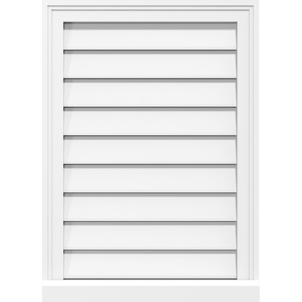 Vertical Surface Mount PVC Gable Vent T491743
