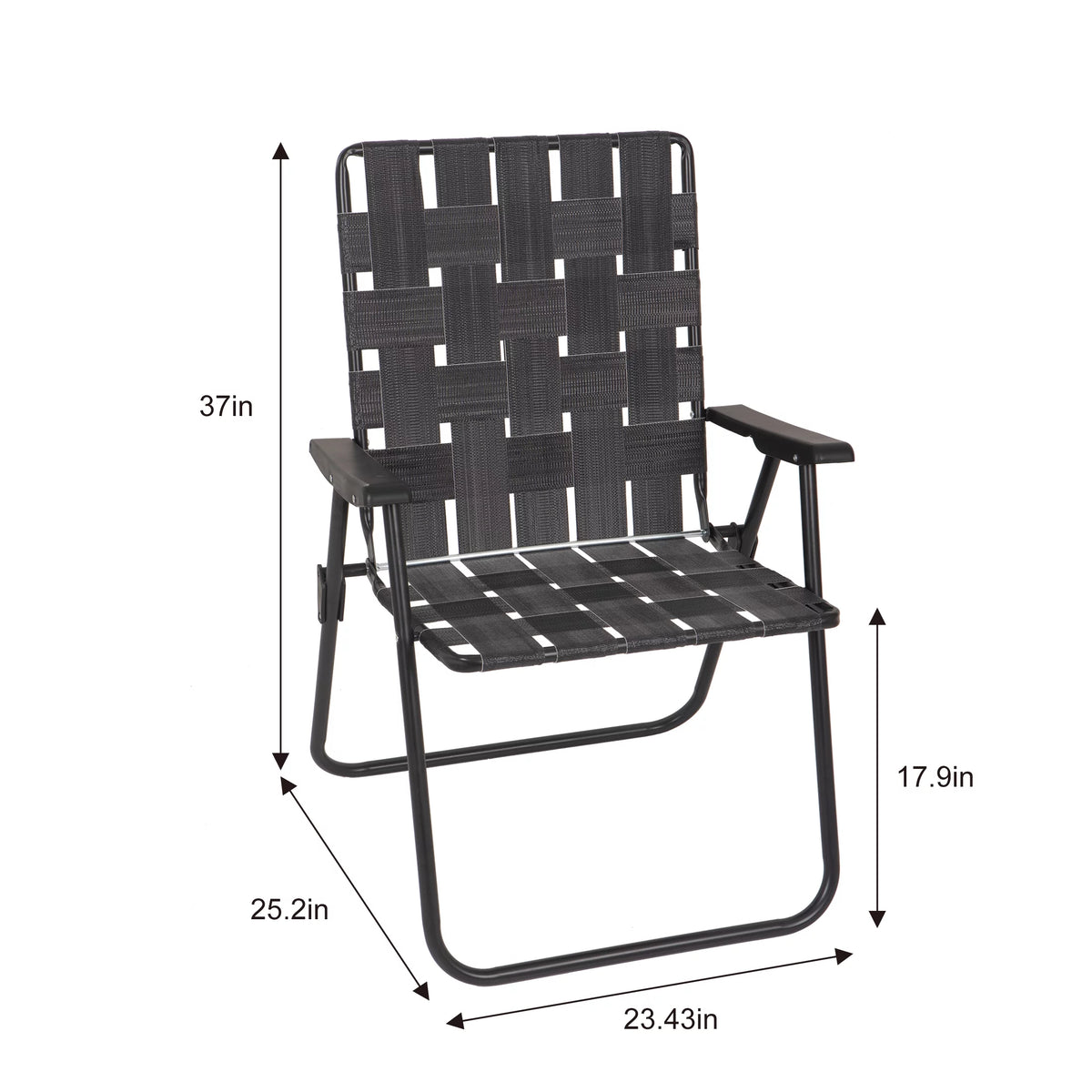 Multicolor 2 Pack High Back Steel Frame Web Strap Chair L7114