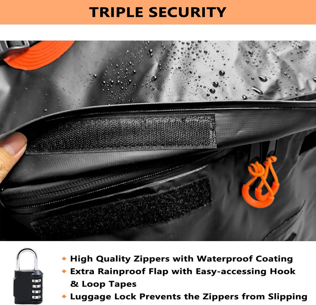 Hitch Cargo Carrier Bag 60 x 24 x 26 Foldable with 6 Reinforced Straps B6575
