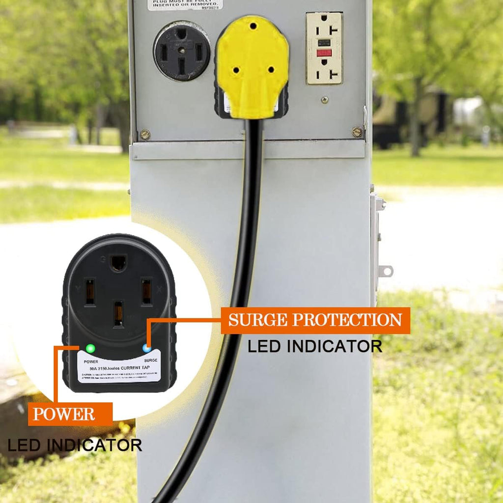 50 AMP Surge Protector and Circuit Analyzer Kit with LED Indicator Light C76002