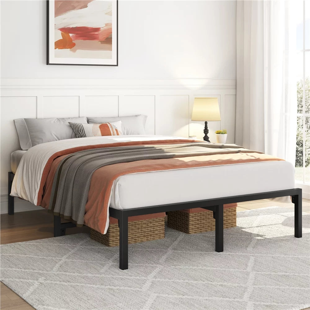 13 Twin Size Metal Bed Frame Black X627540