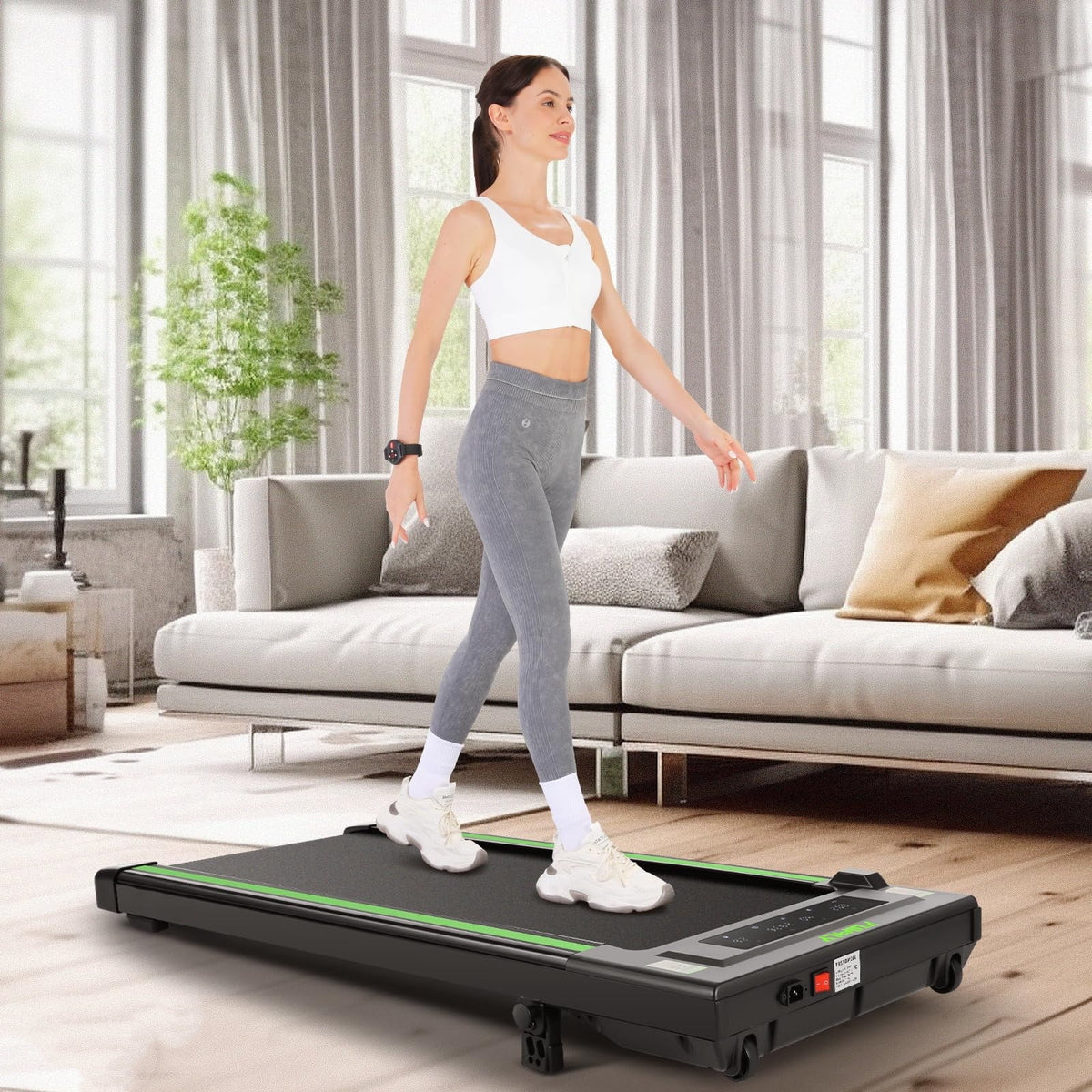 Under Desk Treadmill with Remote Control, Black S423341