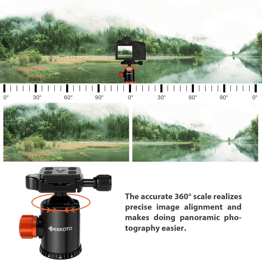 Compact Aluminum Camera Tripod with 360° Ball Head U7433