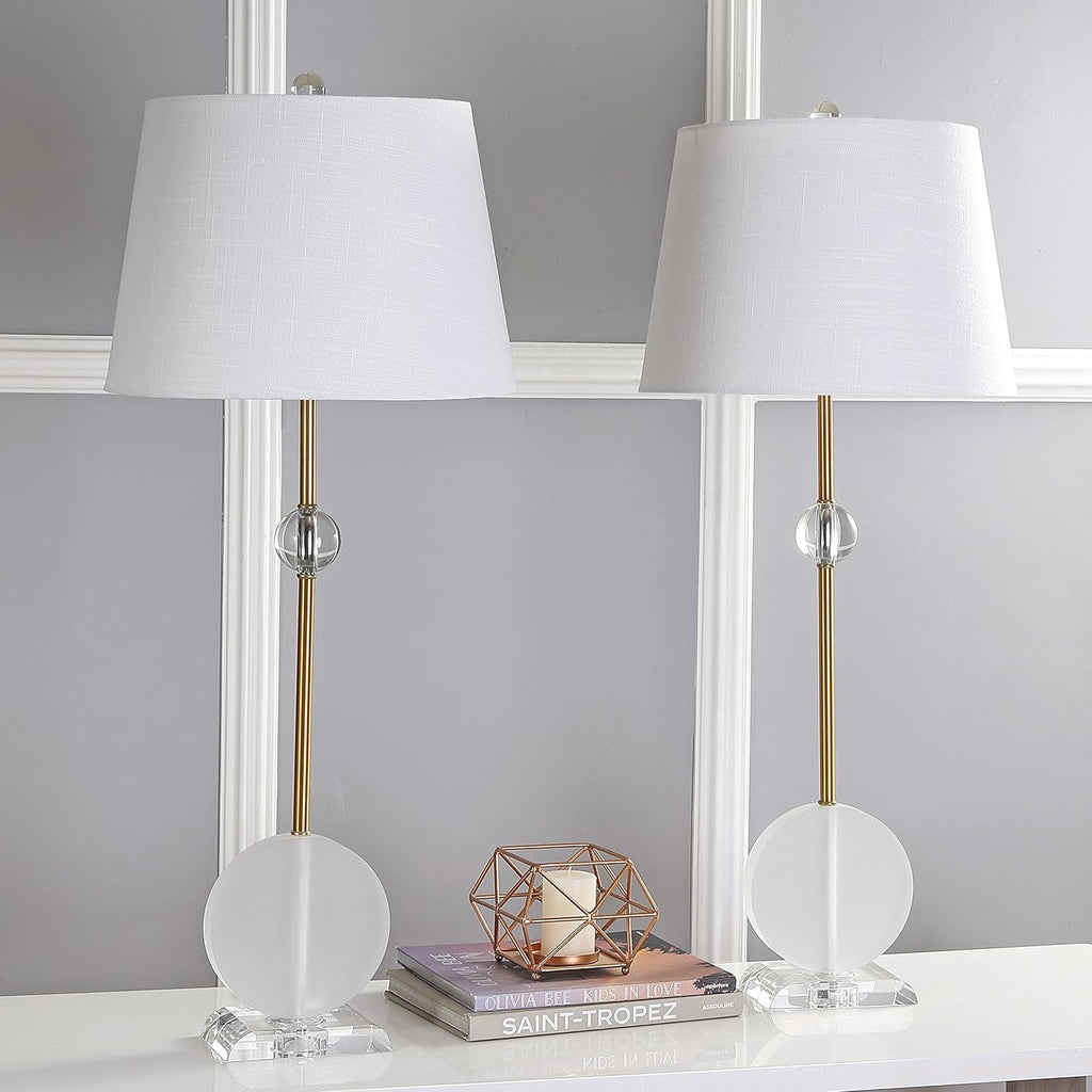 Crystal Metal LED Table Lamp Set of 2 J2424