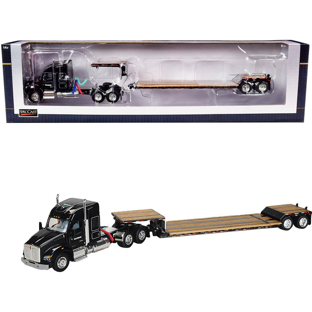 1:64 Diecast Model Tractor Truck with Lowboy Trailer O42811