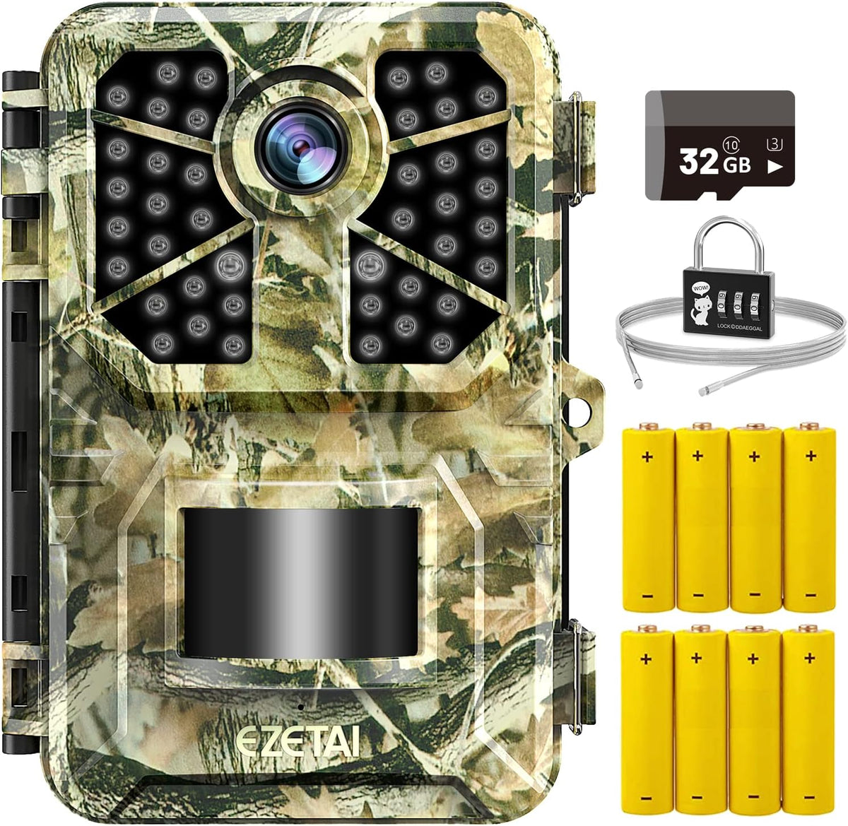 20MP Trail Camera with Night Vision Motion Sensor F6736