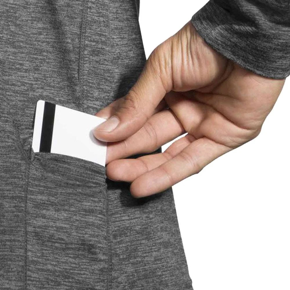 1/2 Zip Heather Asphalt N14507