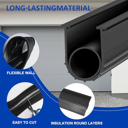 Black 16 Ft Rubber Garage Door Seal Kit L523333
