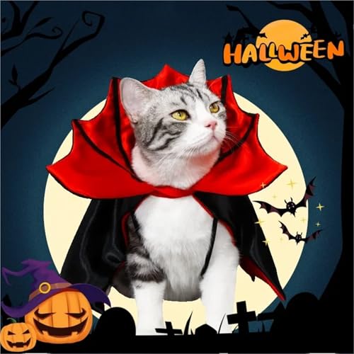 5-Piece Halloween Pet Cosplay Vampire Cloak G918472