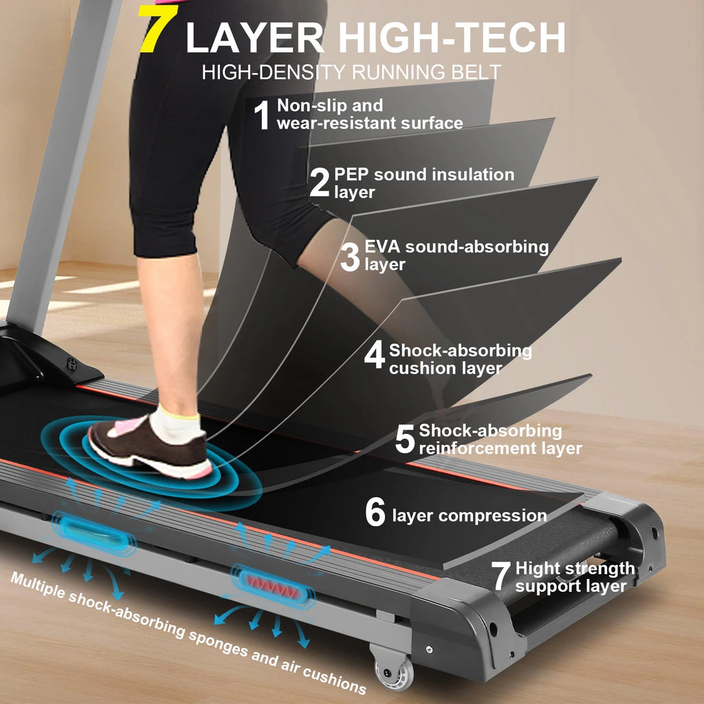 300LBS Electric Treadmill with 15-Level Auto Incline N9343