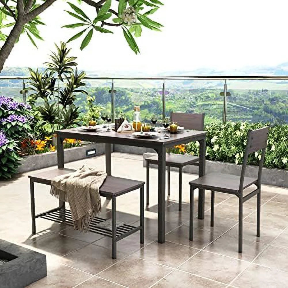 4 Person Dining Table Set with 2 Chairs and 1 Bench G5572