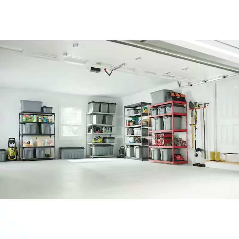 5-Tier Heavy Duty Steel Garage Storage Shelving Unit in Black J6920