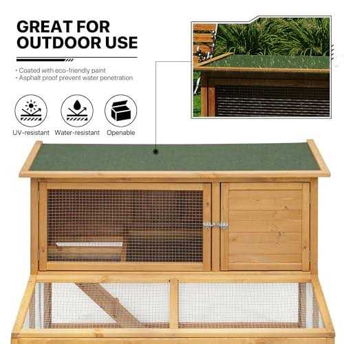 Outdoor Chicken Coop with 3 Access Areas A95096